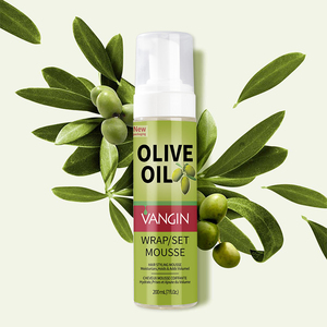 <span class=keywords><strong>Mousse</strong></span> Coiffante 200 ml à Fixation Forte, Crème Biologique Longue Durée Parfum Personnalisé pour Perruque Bouclée Tressage Marque Privée - Product Image 2
