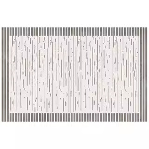 Alfombra de Baño Simple Rectangular a Rayas Antideslizante Absorbente para Entrada de Baño, Uso Doméstico, Color Zen Tranquility - Product Image 5