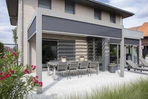 Pergola à toit à lames orientables de haute qualité, télécommandée, pour extérieur, utilisée pour les arches, les tonnelles, les pergolas, kits en aluminium rétractables à vendre - Product Image 5