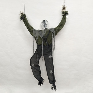 Casa embrujada Suministros para fiestas Halloween Creepy Sensor de sonido eléctrico Animado Colgando Fantasmas voladores Esqueleto Cabeza Calavera - Product Image 4
