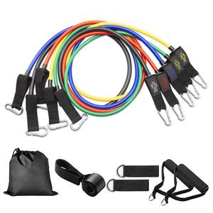 Lot de bandes de résistance TPE colorées et portables pour la maison, avec logo imprimé, pour la gym et l'<span class=keywords><strong>exercice</strong></span> - Product Image 4