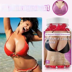 Natürliche Brust vergrößerung Gummies Private Label Kräuter ergänzungen Zuckerfrei mit Pueraria Lobata & Papaya Enzyme Gummies - Product Image 3