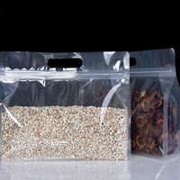 Sacs en plastique Doypack transparents imperméables de haute qualité personnalisés avec poignée pour l'emballage alimentaire