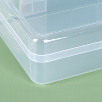 SUNSHING Boîtes de rangement pour travaux manuels en plastique empilables de couleurs assorties avec couvercles pour fournitures de bureau et utilisation sur le bureau