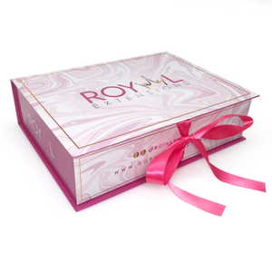 Caja de Lujo Rosa para Extensiones de Cabello, Empaque Personalizado <span class=keywords><strong>con</strong></span> Logotipo para Pelucas, Caja de Regalo Magnética Plegable de Cartón para Paquetes de Cabello <span class=keywords><strong>con</strong></span> Forro de Satén - Product Image 5