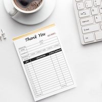 Carnets de reçus autocopiants personnalisés en gros, carnets de factures duplicata numérotés pour les ventes en magasin et les petites entreprises