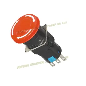 Mini botón de parada/arranque de alta calidad interruptor de parada de emergencia 16 mm