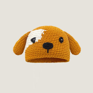 Otoño Invierno cálido Jersey de punto sombrero largo trenza divertido diablo Animal diseño de dibujos animados cómodo protección auditiva para hombres - Product Image 4