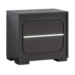 Wave G08500-N Nightstand Wenge Modern Storage <b>Side</b> <b>Table</b> Bedroom Furniture - Product Image 3