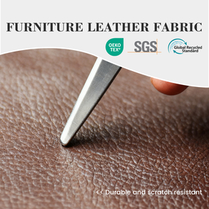 Direkter Werks vorrat 0,6 MM Litchi <span class=keywords><strong>PVC</strong></span>-Leder mit wasserdichter Strick technik für Sofa taschen Stühle Dekoratives Zubehör - Product Image 5