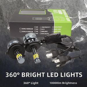 ไฟหน้ารถยนต์ LED 10 หน้า ให้แสงสว่าง 360 องศา ความสว่างสูง 10000 ลูเมน 72W 12V ไฟหน้าด้านหน้าแบบใหม่ ปรับแต่งแล้ว - Product Image 2