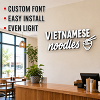 Letras de Canal LED con Iluminación Frontal Personalizadas con Logotipo Acrílico 3D para Letreros de Tiendas, Restaurantes y Cafés al Aire Libre