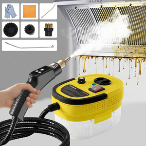 เครื่องทำความสะอาดไอน้ำไฟฟ้าแบบพกพาสำหรับรถยนต์ กำลังไฟ 2500 วัตต์ สำหรับทำความสะอาดคราบฝังแน่นบนเบาะและพื้น - Product Image 1