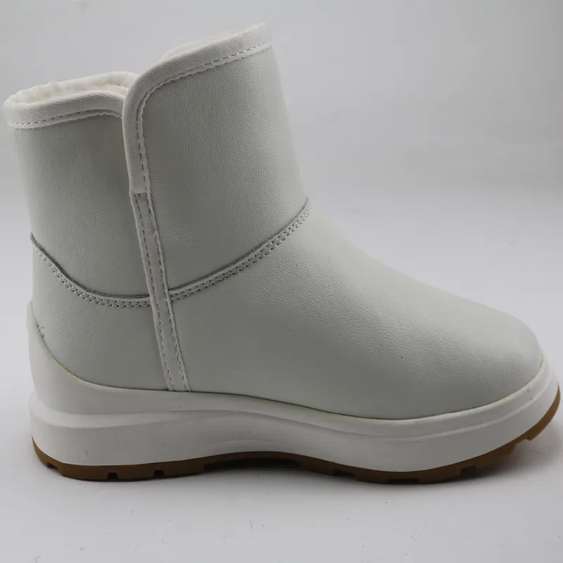 wholesale genuine leather white boots customization logo