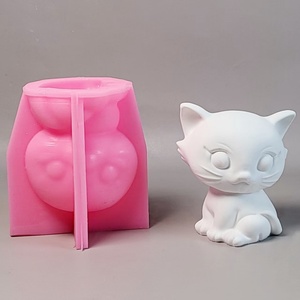 Handmade Resin Casting Molds for DIY Decorative Ornaments Ins Style <b>Silicone</b> Desktop <b>Tools</b> Cat Mold W0754 - Product Image 1