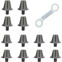 12 crampons de football antidérapants à visser, pointes de remplacement antidérapantes pour chaussures de football de 11 mm et 13 mm