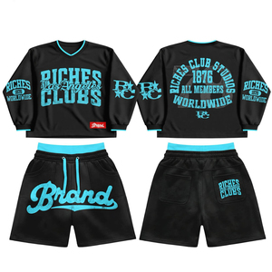 Soft Breathable Printed Two Piece Summer Clothing Private Label <b>Men</b> Casual Long Sleeve <b>T</b>-<b>Shirt</b> <b>Shorts</b> <b>Set</b> for Daily Wear - Product Image 1