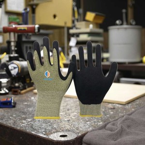 Guantes de Trabajo NMSHIELD Antiestáticos ESD con Pantalla Táctil, Resistentes a Cortes ANSI A3, Guantes de Nitrilo al por Mayor, Guantes de Construcción - Product Image 3