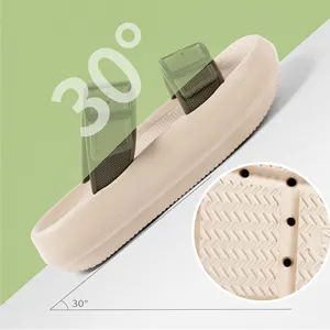 2024 New Style Women's Summer Beach Flat Sandals Double Strap Slipper With Two-Tune Buckle Adjustment Casual Comfort