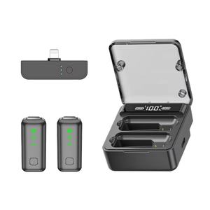 Micrófono inalámbrico en miniatura portátil de alta calidad Micrófono de clip inalámbrico manos libres para YouTube - Product Image 1