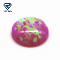 2mm-12mm 92 opale synthétique multicolore rond dos plat cabochon coupe OP #09 couleur opale pierres précieuses rondes opale cabochon gemmes en vrac