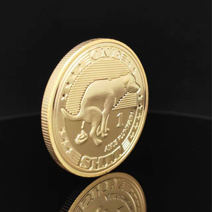 Creatività personalizzata una moneta cane di merda porta fortuna animale placcato oro moneta commemorativa - Product Image 2