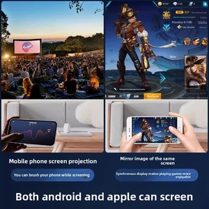 Intelligent High-definition <strong>Projector</strong>, Supports Projecting the Mobile <strong>Phone</strong> <strong>Screen</strong> Through the LED <strong>Screen</strong> Mirror Function. - Product Image 2