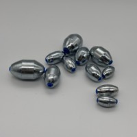 Plombs de pêche hydrodynamiques profilés à faible dragage avec âme en plastique pour la pêche à l'olive