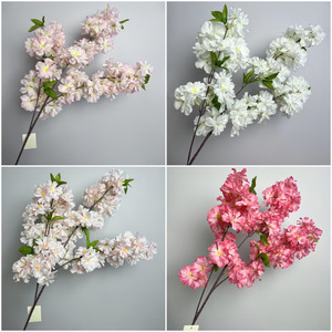Nhân Tạo Bó Hoa Trắng Màu Hồng Lụa Hoa Anh Đào Thân Cây Giả Sakura Hoa Chi Nhánh Nhân Tạo Hoa Anh Đào Hoa - Product Image 2