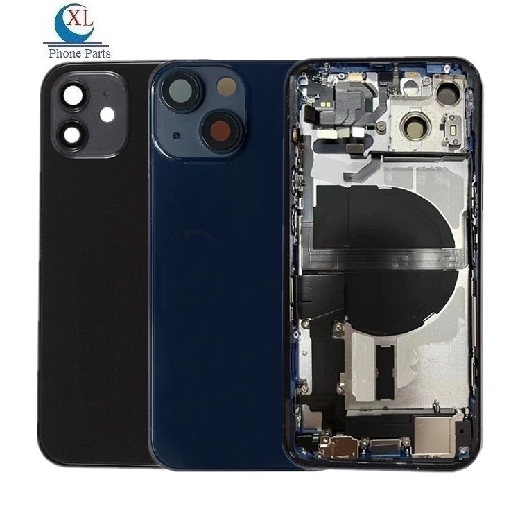 Сменный Полный Стекло чехол-накладка для батарейного отсека Корпус для iPhone 13 13 Мини 13 Pro 13 Задняя Дверь Корпус Запчасти Аксессуары PTZ камера сигнальная линия передачи видео кабель