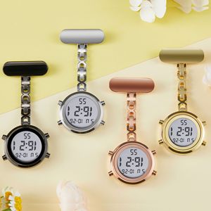 Relógio de Enfermeira Retrátil com Clipe de Lapela, Capa de Silicone, Broche e Crachá para Médicos - Product Image 1