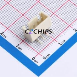 ZX-HA2.54-4PWZ-GW Wire-to-Board Pin Header Bent Lead Through Hole,P=2.5mm Connector 1x4P 2.5mm Right Angle Insert 4P - Product Image 1