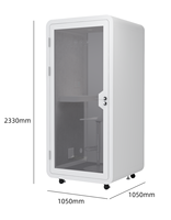Cabine de travail insonorisée préfabriquée pour intérieur, mobile, pour réunions, hôtel, cabine vocale, enregistrement, ou espace de vie