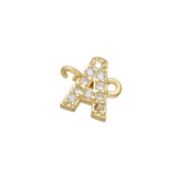 Accesorios de joyería de 18K, A-Z antiguo, iamondletter
