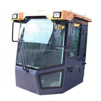 Rakitan Kabin Loader OEM Kustom dengan Sertifikasi Perlindungan Keselamatan ROPS FOPS untuk Kabin Backhoe Tugas Berat