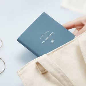 To Do List Notepad Small PU Leather <b>Notebook</b> Mini Daily Planner Schedule Book Office School Cute Stationery - Product Image 3