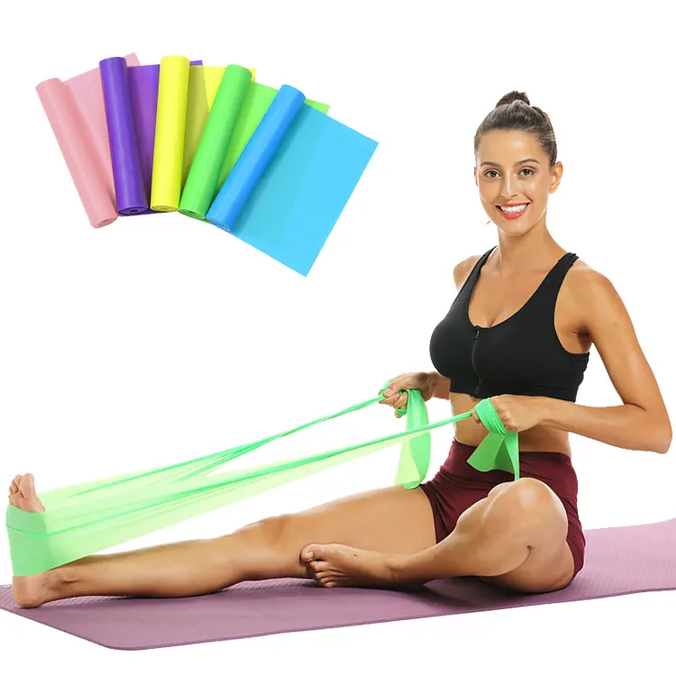 Phòng Tập Thể Dục Dài Kéo Dài Kháng Yoga Tập Thể Dục Ban Nhạc 50lbs Vừa Latex Miễn Phí Ban Nhạc Phẳng Với Biểu Tượng Tùy Chỉnh