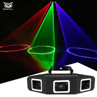 Projecteur laser DMX RGB portable 3 trous pour DJ, discothèque et soirée, système de spectacle lumineux à vendre