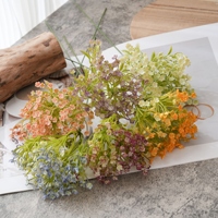 PL24095-PJ Spray de gypsophile artificielle en plastique pour arrangements floraux, artisanat DIY, remplissage de vase, décoration intérieure