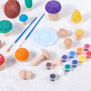 Juego de Recolección de Hongos, Juguete de Madera para Dibujar y Pintar con Herramientas de Pintura - Product Image 5