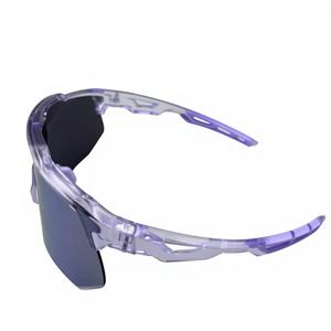 Спортивные солнцезащитные очки для бега TR90, полуободковая оправа, ветрозащитные, с защитой от УФ-излучения, увеличенные линзы из поликарбоната, унисекс, для велоспорта и пеших прогулок - Product Image 3