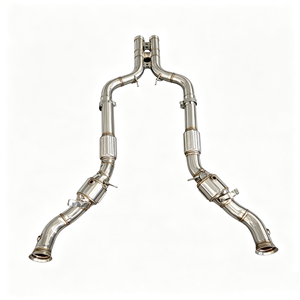 Downpipe de haute qualité avec bouclier thermique 200/300 cellules pour Mercedes-Benz <span class=keywords><strong>S</strong></span> 65 AMG W222 6.0L <span class=keywords><strong>V12</strong></span> bi-turbo 2015-2019 - Product Image 5