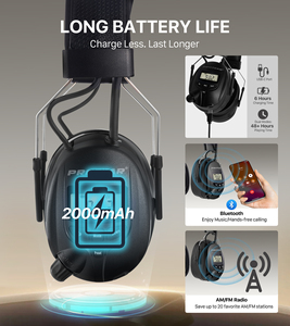 Bán Buôn BT Tai Nghe Không Dây Biểu Tượng Tùy Chỉnh FM/AM Điện Tử Earmuff Cho Thính Bảo Vệ - Product Image 5