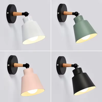 Lampu Dinding LED Modern Warna Macaron Besi, Gaya Nordic Minimalis, Lampu Sconce Samping Tempat Tidur, Dekorasi Dinding Ruang Tamu/Ruang Makan