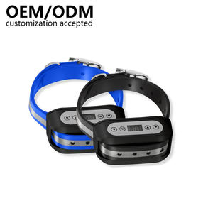 GPS Wireless Electronic Fence System Zwei Hunde Wasserdichter wiederauf ladbarer Kunststoff Smart <span class=keywords><strong>Collar</strong></span> Receiver Bark Control sorgt für Sicherheit - Product Image 1