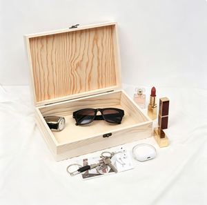 Regalo de Madera Grabado con Láser para Navidad |   Caja de Almacenamiento de Pino en Blanco, Disponible para Envío Directo Personalizado (1 Pieza) - Product Image 3
