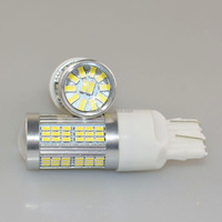 Éclairage intérieur automobile T20 7443 102smd 3014 102led sans erreur, ampoule LED de frein et de recul pour voiture, lampe intérieure de voiture