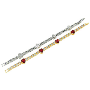 สร้อยข้อมือรูปหัวใจแบบโอเวอร์ไซส์ สไตล์ฮิปฮอป ปี 2026 ดีไซน์เฉพาะตัว วัสดุอัลลอยด์ สำหรับผู้ชาย เครื่องประดับแฟชั่น ขายส่ง - Product Image 6