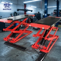 Elevador de Tijera para Autos de 4000 kg de Alta Calidad Directo de Fábrica, Elevador Hidráulico Ultra Delgado para Vehículos BJS BJS2828 con Capacidad de Elevación de 1860 mm