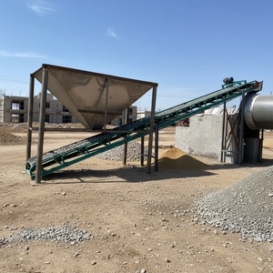 Sistema di trasporto a nastro in gomma inclinato per l'estrazione di sabbia e minerali, in offerta speciale - Product Image 5